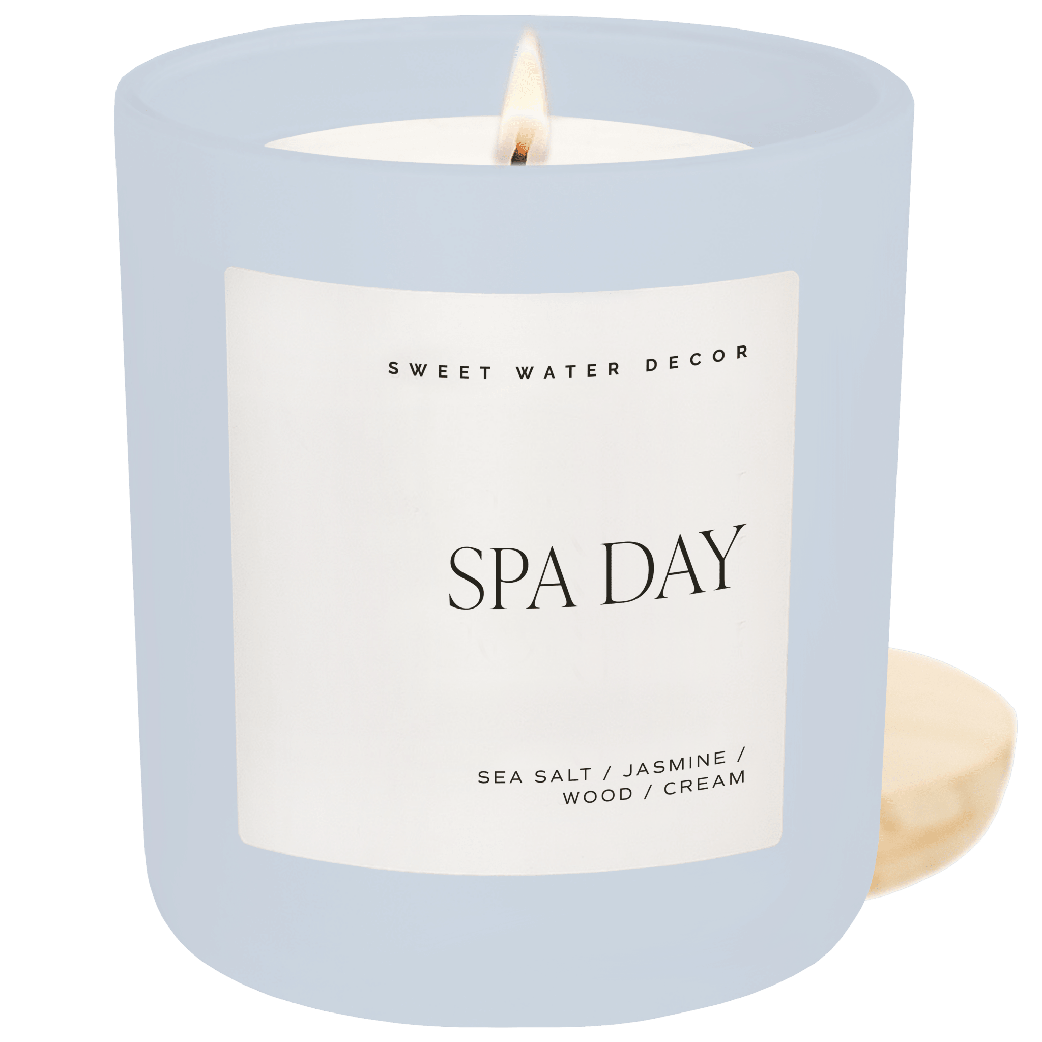 CL174-SPA-DAY-BLUE-15OZ-MATTE-CANDLE-WOOD-LID-2025-SWEET-WATER-DECOR-WB