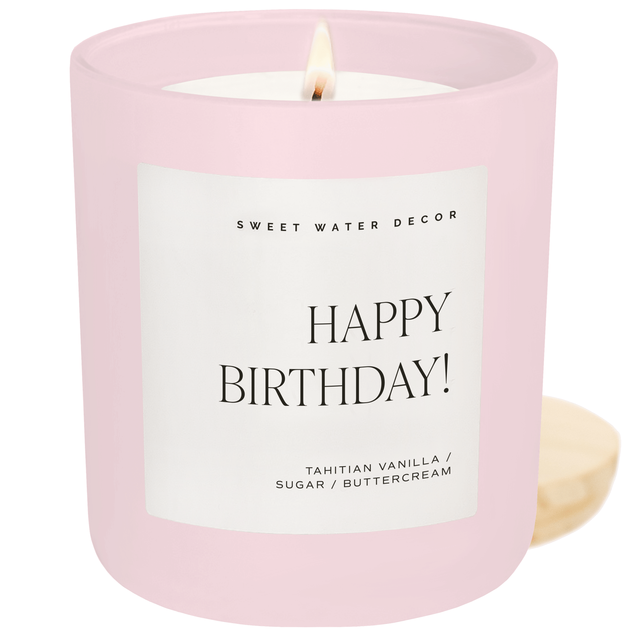 CL186-PK-HAPPY-BIRTHDAY-PINK-15OZ-MATTE-WOOD-LID-CANDLE-2025-SWEET-WATER-DECOR-WB
